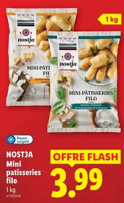 Lidl Nostja mini patisseries filo offre