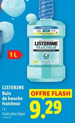 Lidl Listerine bain de bouche fraîcheur offre