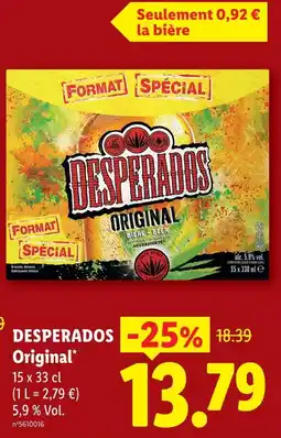 Lidl Desperados original offre