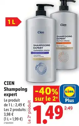 Lidl Cien shampooing expert offre
