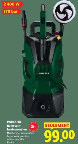 Lidl Parkside nettoyeur haute pression offre