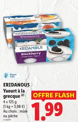 Lidl Eridanous yaourt à la grecque offre