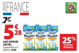 Auchan Lactel Lait Vita'Vie offre