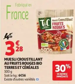 Auchan T&C Muesli Croustillant offre