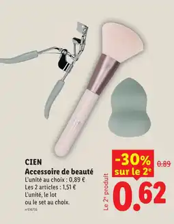 Lidl Cien accessoire de beauté offre