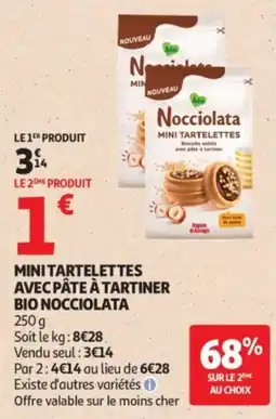 Auchan Nocciolata Mini Tartelettes offre