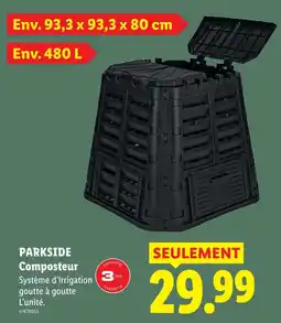 Lidl Parkside composteur offre