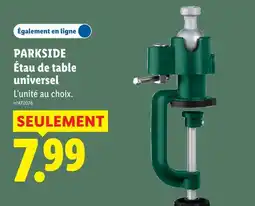 Lidl Parkside étau de table universel offre