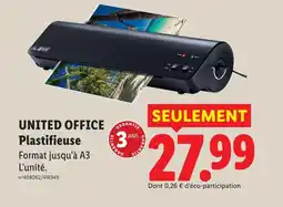 Lidl United office plastifieuse offre