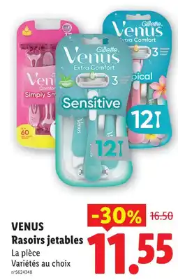 Lidl Venus rasoirs jetables offre