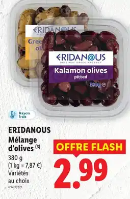 Lidl Eridanous mélange d'olives offre