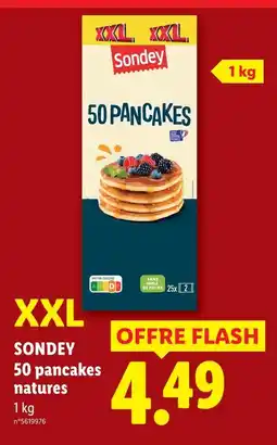 Lidl Sondey 50 pancakes natures offre