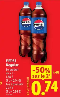 Lidl Pepsi regular offre