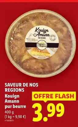 Lidl Saveur de nos régions kouign amann pur beurre offre