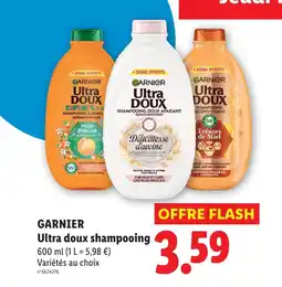 Lidl Garnier ultra doux shampooing offre