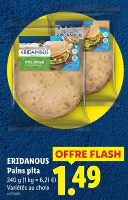 Lidl Eridanous pains pita offre