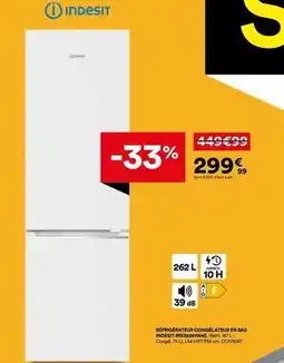 BUT Indesit - réfrigérateur congélateur bas offre