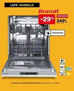 BUT Brandt - lave-vaisselle encastrable offre