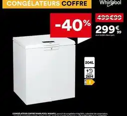 BUT Whirlpool - congelateur coffret ww30fq offre