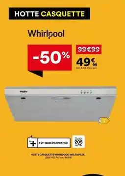 BUT Whirlpool - hotte casquette offre