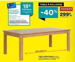 BUT Total - table a manger offre