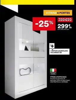 BUT Vitrine 4 portes offre