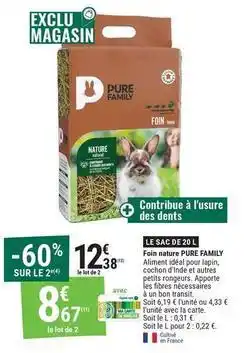 Gamm vert Pure family - les aop 2022 offre