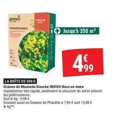 Gamm vert Invivo - graines de moutarde blanche offre