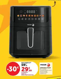 Hyper U Fagor - airfryer 8l offre