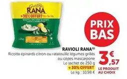 Hyper U Rana - ravioli offre