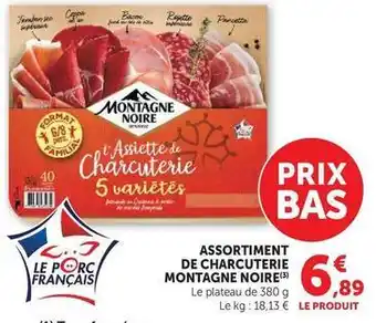 Hyper U Montagne noire - assortiment de charcuterie offre