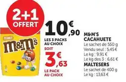 Hyper U M&m's - cacahuete offre