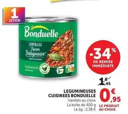 Hyper U Bonduelle - legumineuses cuisinees offre