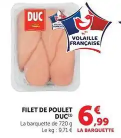 Hyper U Duc - filet de poulet offre