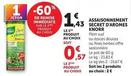 Hyper U Knorr - assaisonnement secret d'aromes offre
