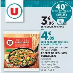 Hyper U U - poelee de legumes surgelee offre
