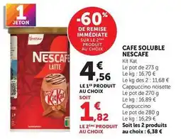 Super U Nescafé - cafe soluble offre