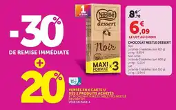 Super U Nestlé - chocolat dessert offre
