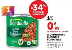 Super U Bonduelle - legumineuses cuisinées offre