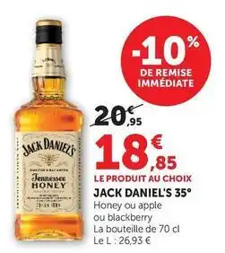 Super U Jack daniel's - 35° offre