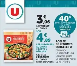Super U U - poelee de legumes surgelee offre