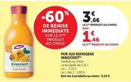 Super U Innocent - pur jus refrigere offre