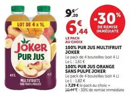Super U Joker - pur jus multifruit offre