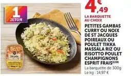 Super U Petites gambas curry offre
