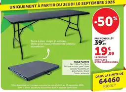 U Express Table pliante offre