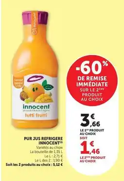 U Express Innocent - pur jus refrigere offre