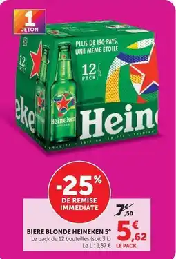 U Express Heineken - biere blonde 5° offre