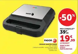 U Express Fagor - croque gaufre offre