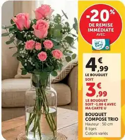 U Express Bouquet compose trio offre
