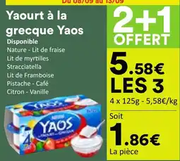 Hmarket Yaos Yaourt à la grecque offre
